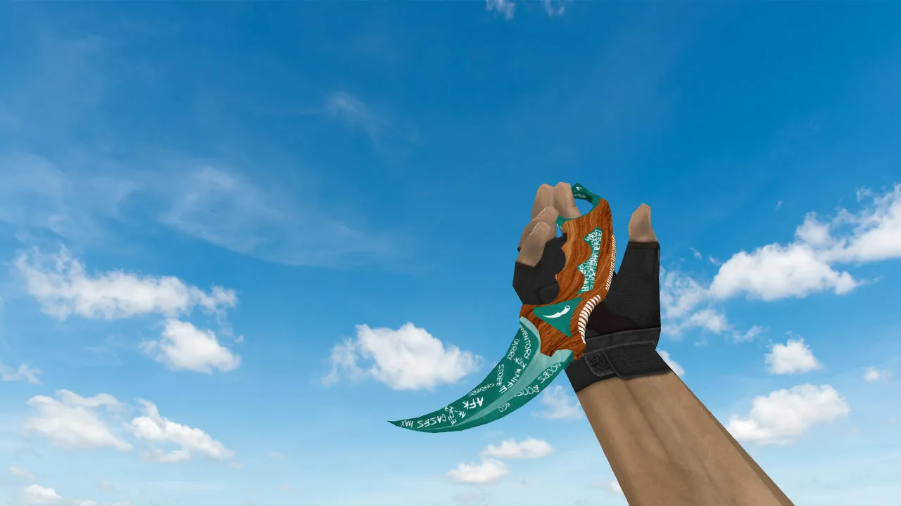 Скачать Модель «Karambit Chalk» для CS 1.6: v_ и p_ модели, звук, анимация осмотра и текстуры - Скриншот