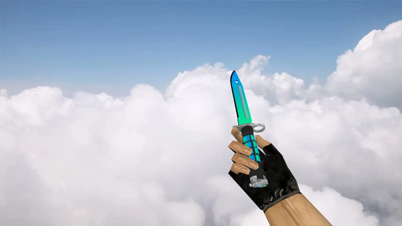 Скачать Модель ножа «Bayonet Momentum» для CS 1.6: v_, p_, w_ модели, звук, анимация осмотра и качество текстур - Скриншот