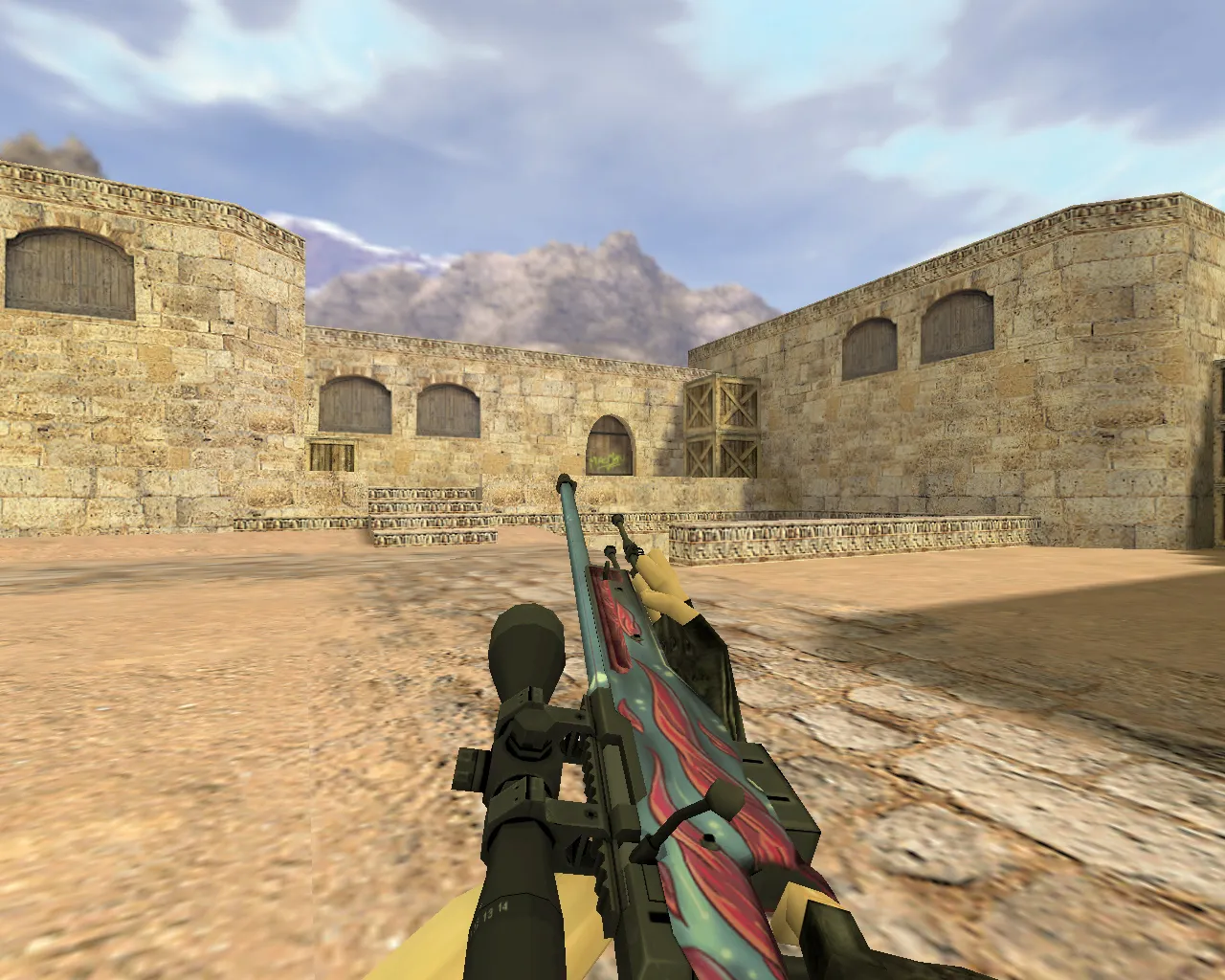 Скачать Модель «AWP Щупальца» для CS 1.6 - Уникальный скин для снайперов - Скриншот