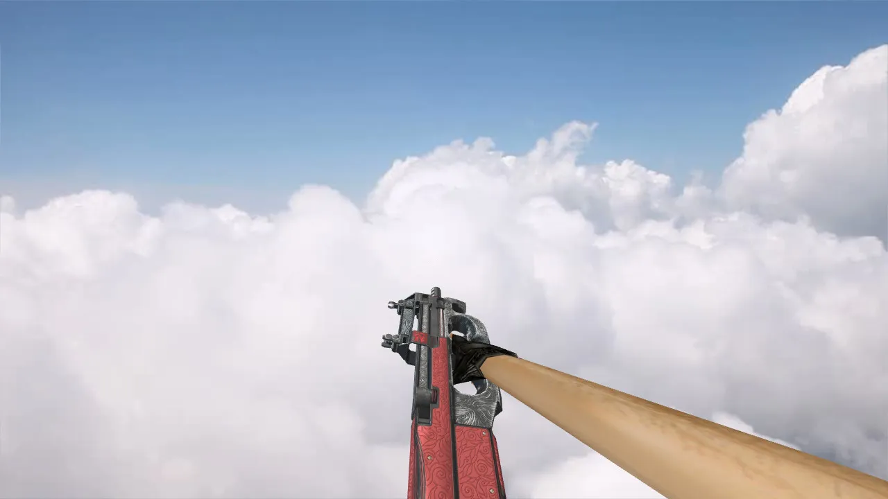 Скачать Модель P90 Bark Beetle Red для CS 1.6 - Оружие с уникальным стилем - Скриншот