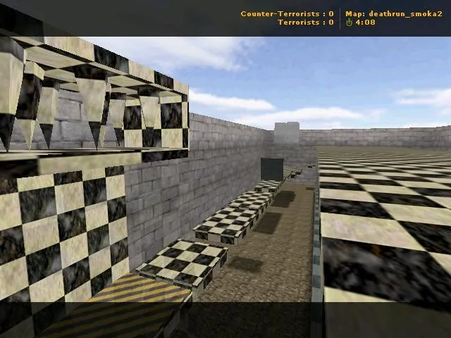 Скачать deathrun_smoka2 для CS 1.6: карта deathrun, баланс сторон, .nav для ботов, оптимизация wpoly/epoly - Скриншот
