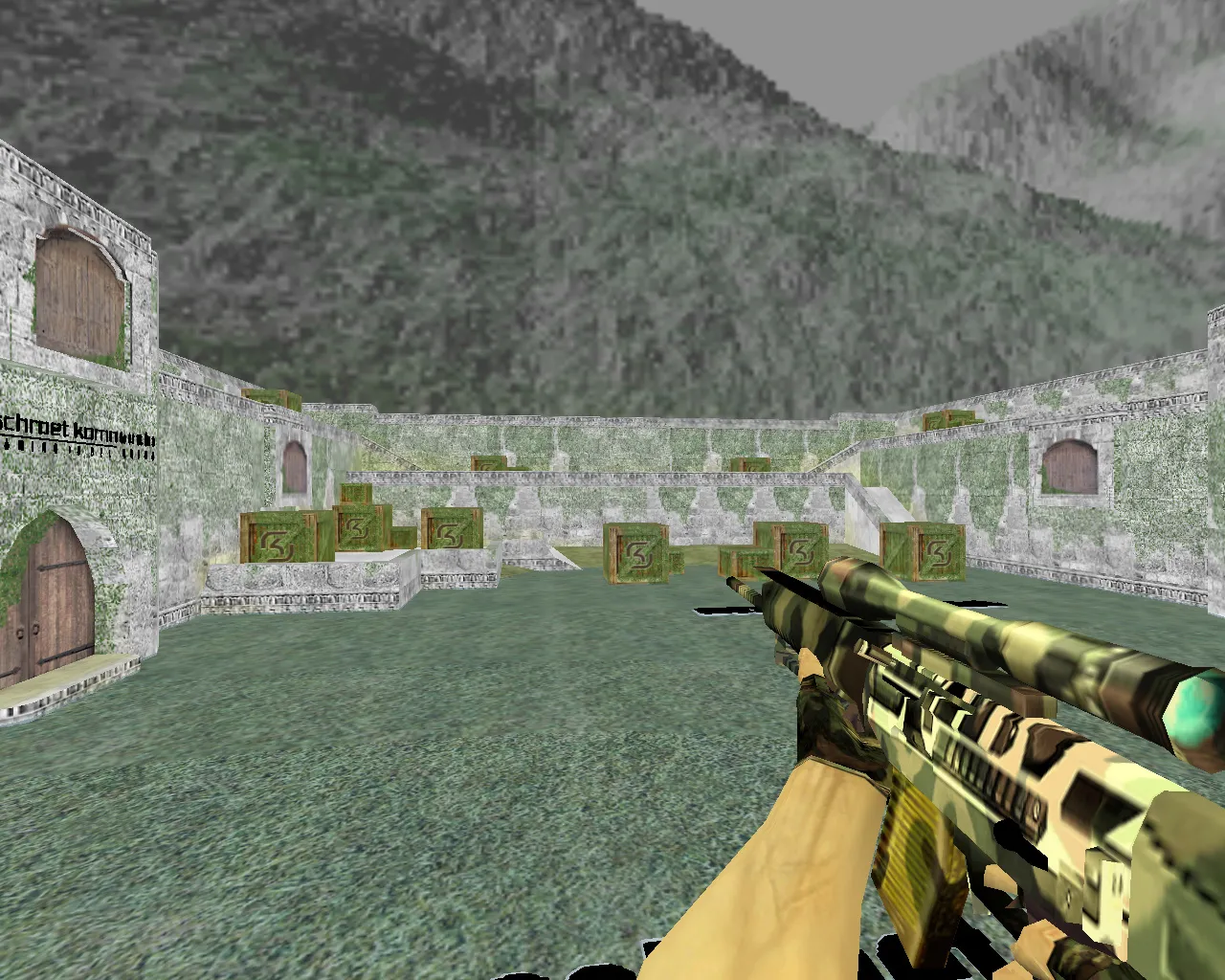Скачать aim_sk_g3sg1_sg550 для CS 1.6: прицеливание, тренировка AWP/SG550, точки для спрея и скилл-ап - Скриншот