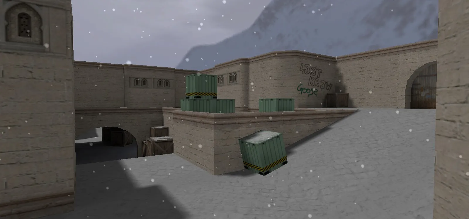 Скачать de_dust2_winter_csco — зимняя DE_Dust2 карта для CS 1.6: точки, раунды, оптимизация и боты - Скриншот