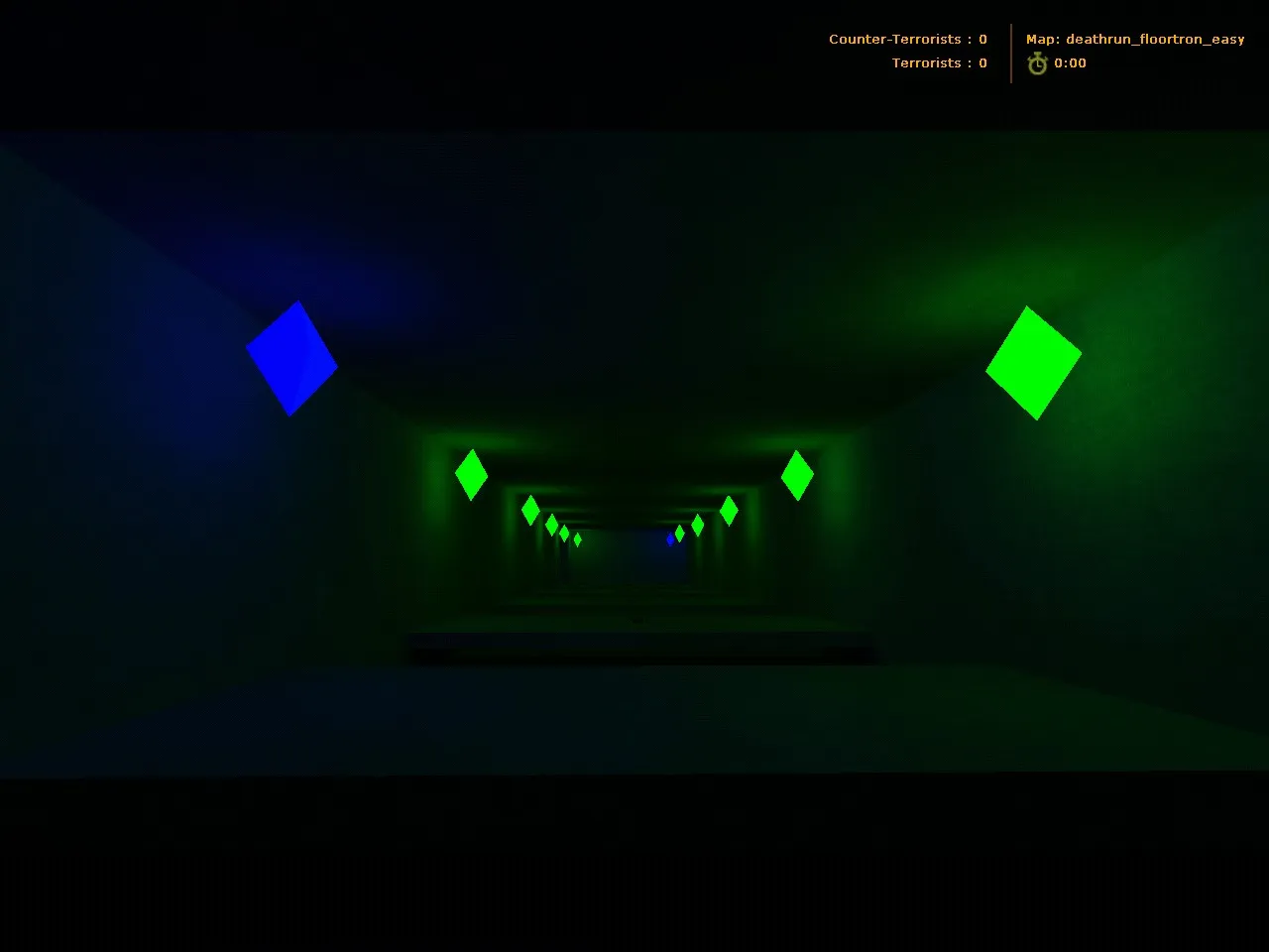 Скачать deathrun_floortron_easy для CS 1.6: карта deathrun, баланс сторон и тактики прохождения - Скриншот