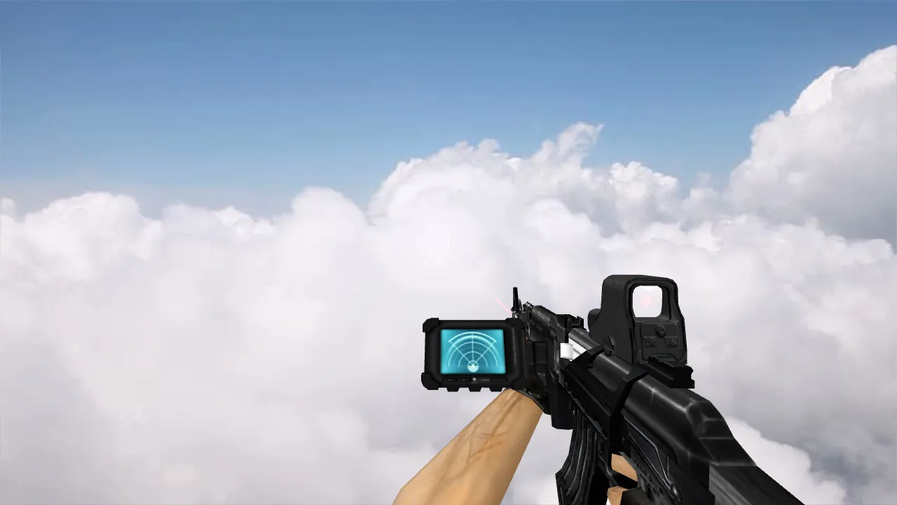 Скачать Модель AK-47 Modern Soldier для CS 1.6 - Оптимизированные детали - Скриншот