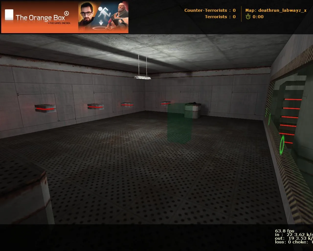 deathrun_labwayz_x для CS 1.6: карта Deathrun, точки за команду, .nav для ботов и оптимизация — скриншот 8