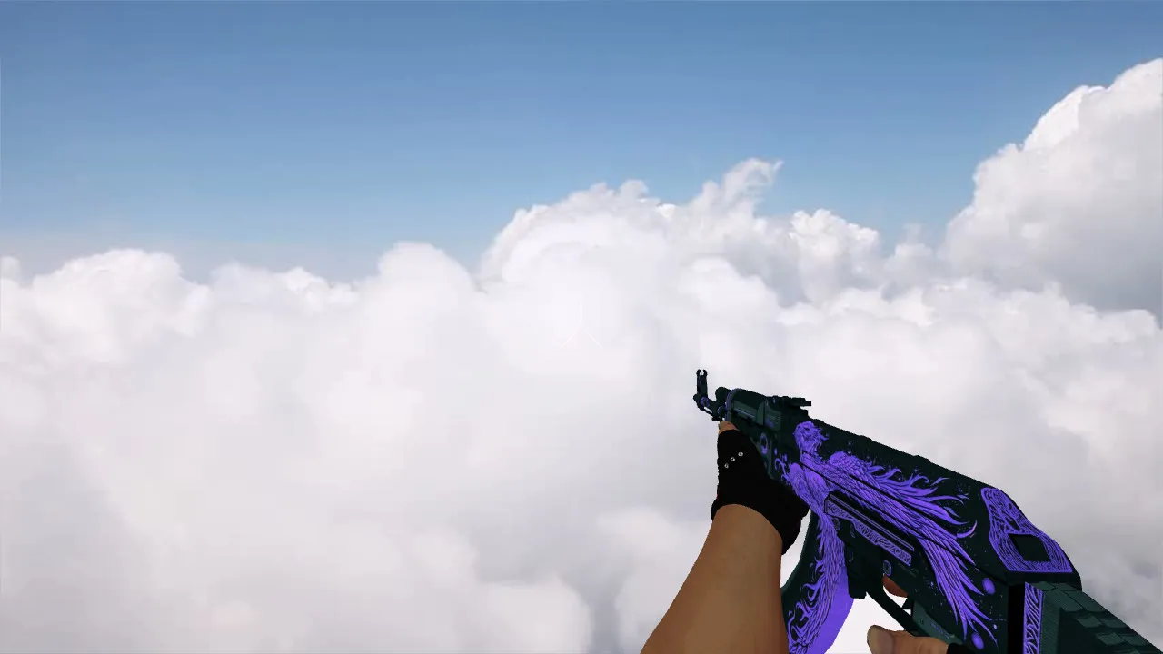 Скачать Модель v_ AK-47 Phoenix Rise Purple для CS 1.6: p_, w_ модели, звуки, анимация осмотра - Скриншот