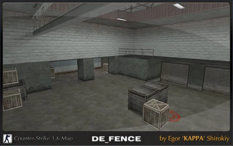 Скачать de_fence_rc1 — карта для CS 1.6: точки под контроль, маршруты, .nav для ботов и оптимизация - Скриншот