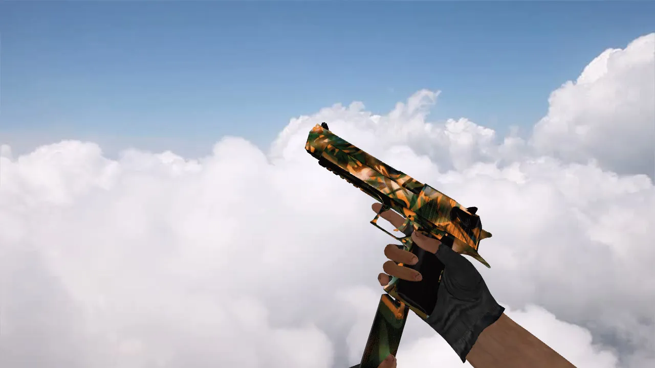 Скачать Модель «Deagle Gold Jungle» для CS 1.6 - Высокое качество и детализация - Скриншот