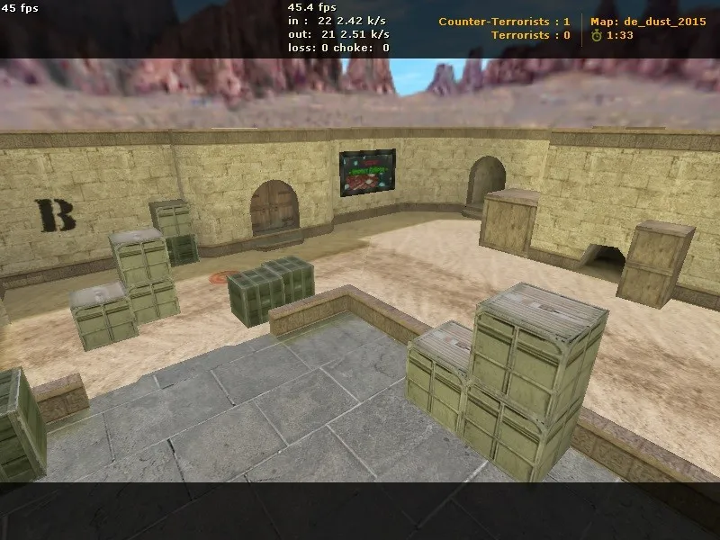 Карта de_dust_2015 для CS 1.6: точки, маршруты за Т и КТ, .nav для ботов, оптимизация wpoly/epoly — скриншот 6