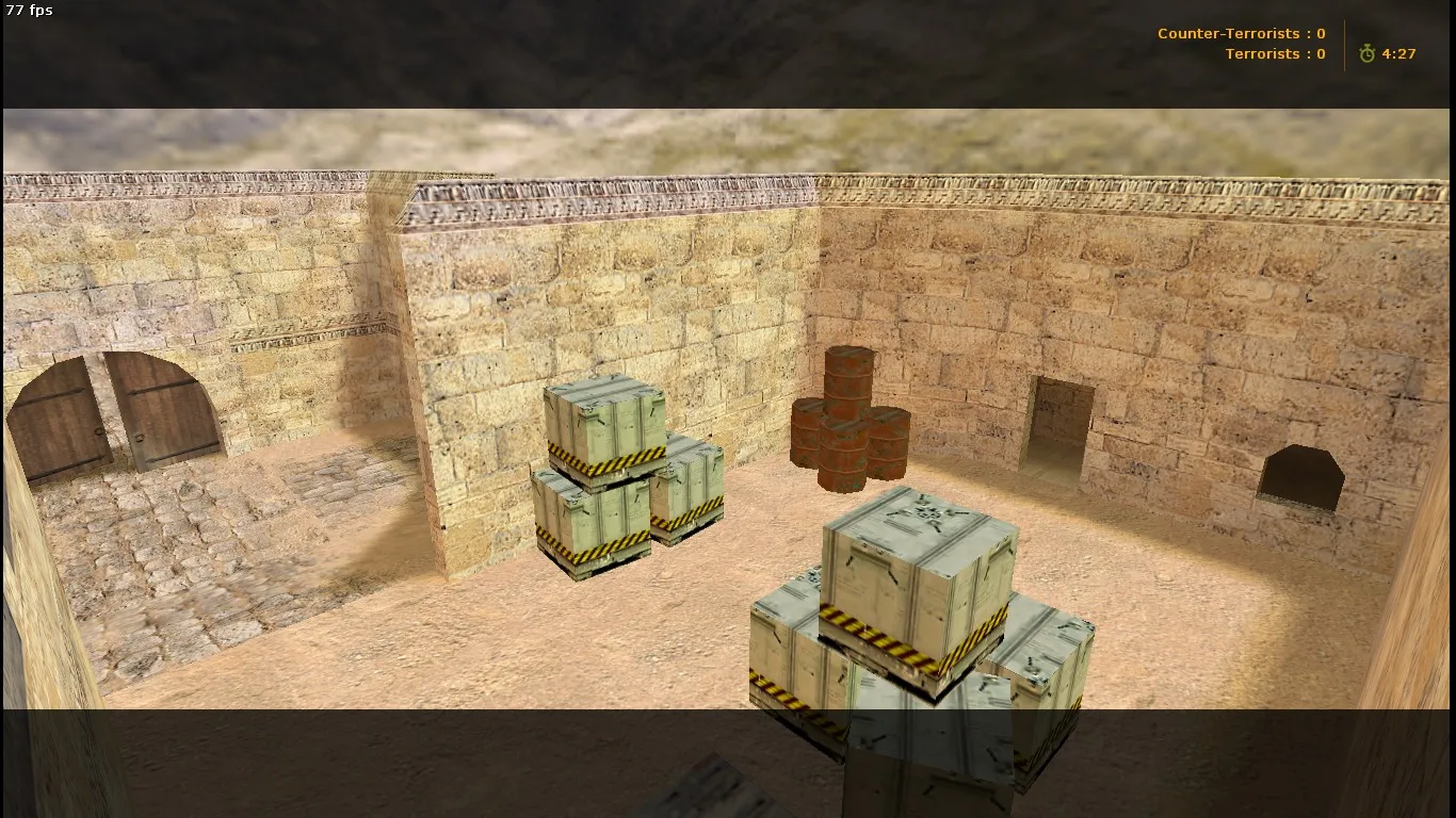 Скачать Карта de_dust2_2x2_long для CS 1.6: тактика long, точки, боты (.nav) и оптимизация wpoly/epoly - Скриншот
