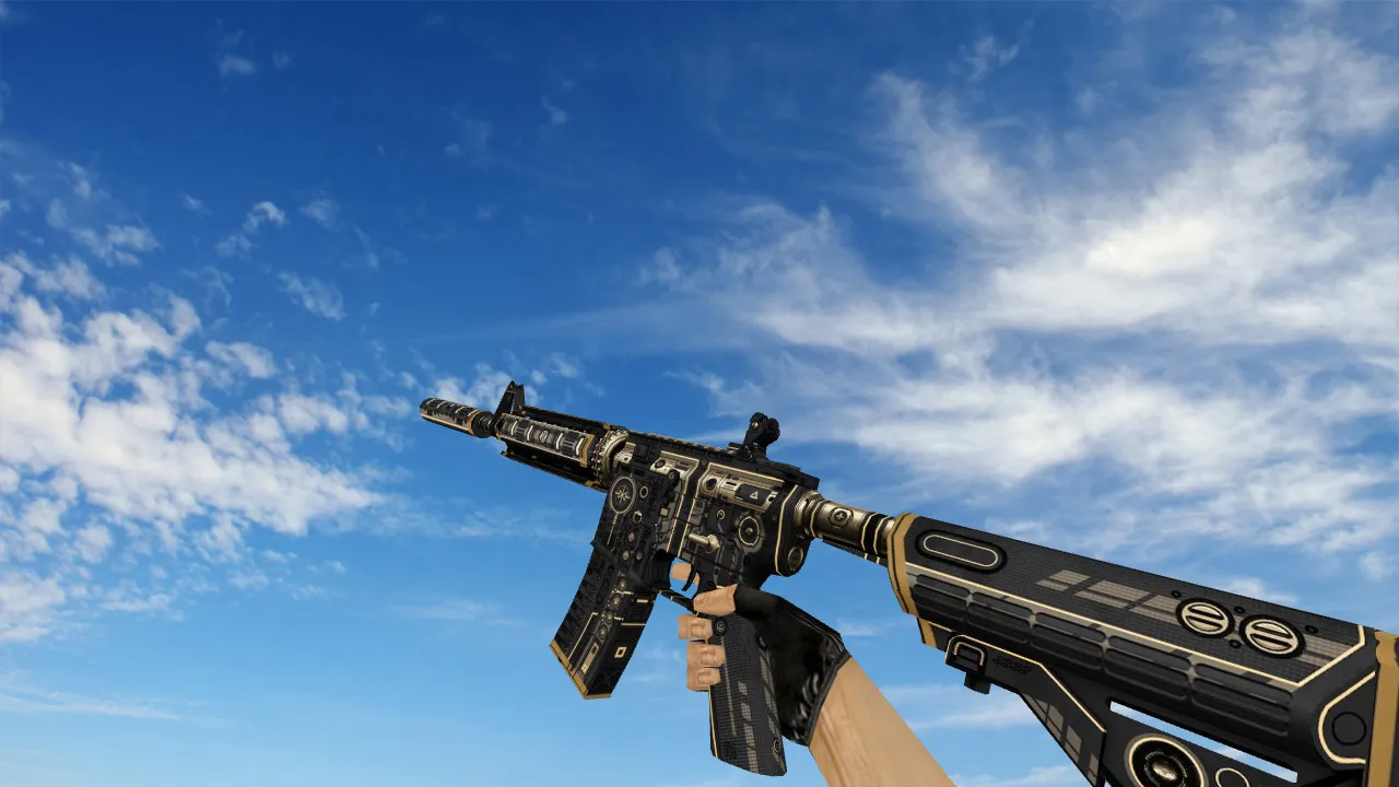Скачать Модель M4A4 Anti v2 для CS 1.6: v_m4a1, p_m4a1, w_m4a1, звуки, анимация осмотра - Скриншот