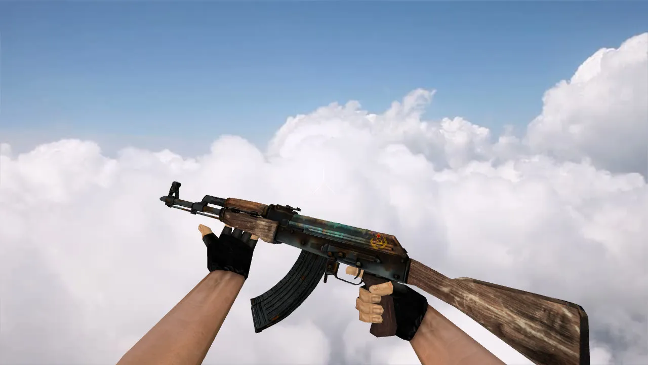 Скачать Модель v_ak47 Soviet Rust для CS 1.6: p_ и w_ версии, звуки, анимация осмотра и качество текстур - Скриншот