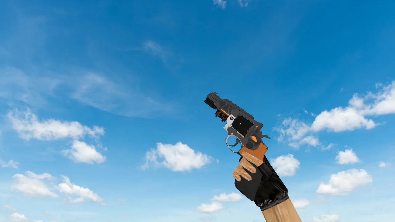 Скачать Модель R8 Revolver Arhtrase для CS 1.6 - Уникальный скин для Дигла - Скриншот