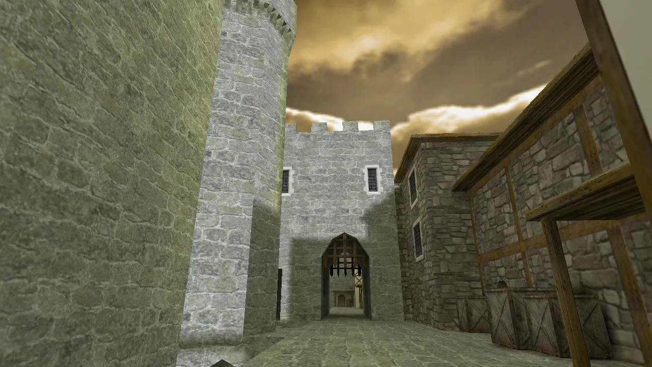 Скачать de_17b_castle_v1 — DE карта для CS 1.6: тактика сторон, точки, .nav и оптимизация - Скриншот