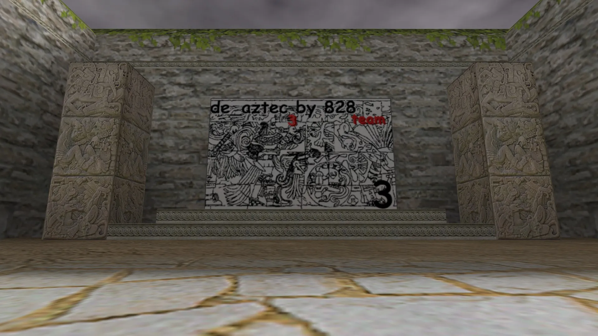 de_aztec3 для CS 1.6: тактика за CT и T, точки, .nav для ботов и оптимизация карты — скриншот 14