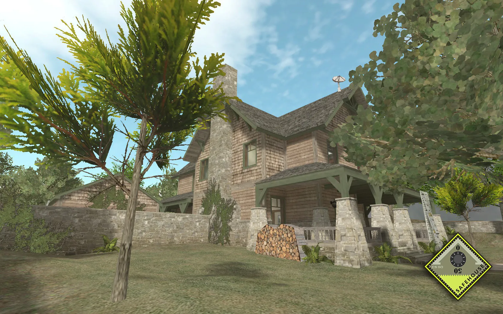 Скачать Карта de_safehouse_csgo для Counter-Strike 1.6: Тактика и особенности - Скриншот