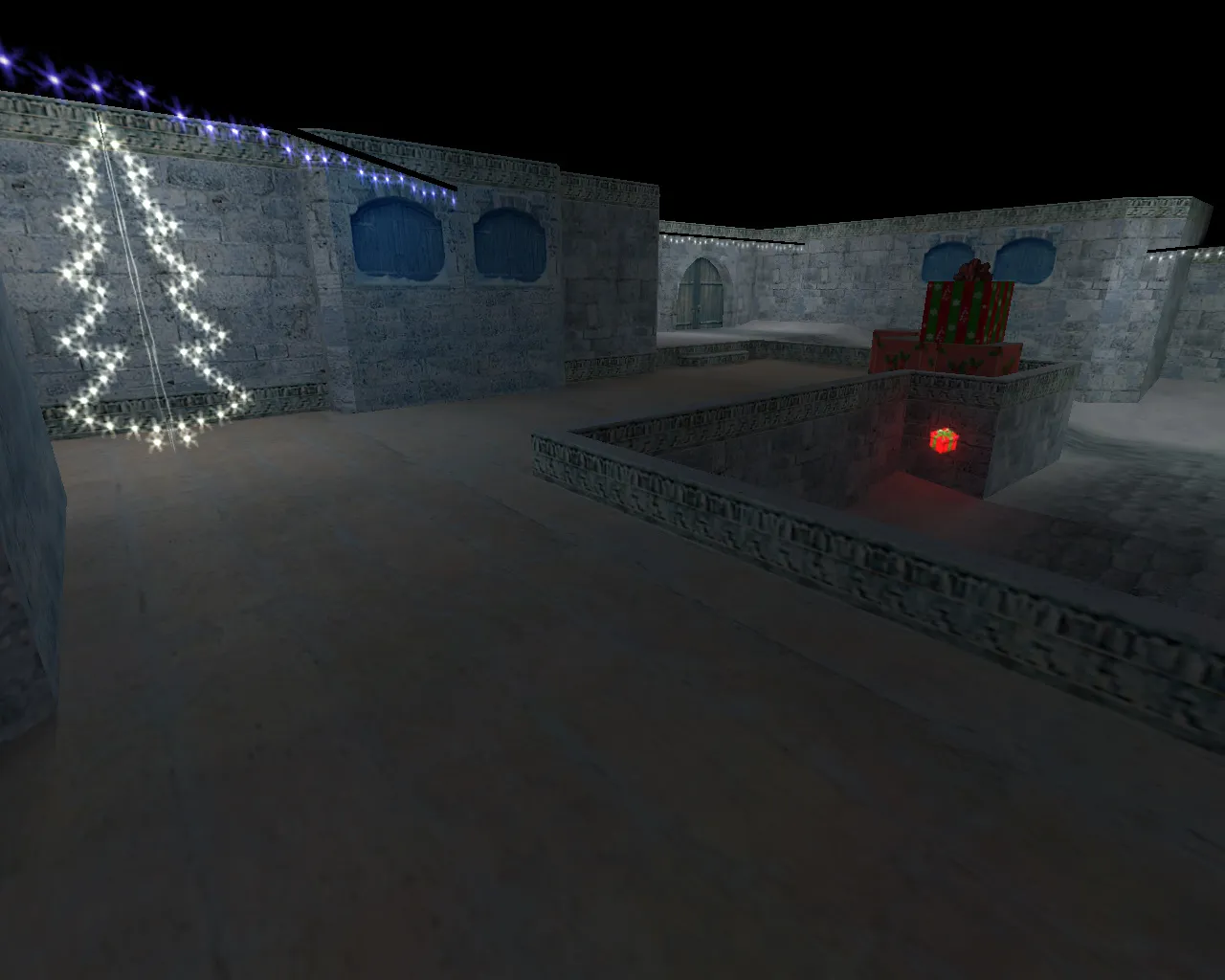 Скачать de_dust2_2x2_xmas для CS 1.6: планировка, точки, .nav и оптимизация wpoly/epoly - Скриншот