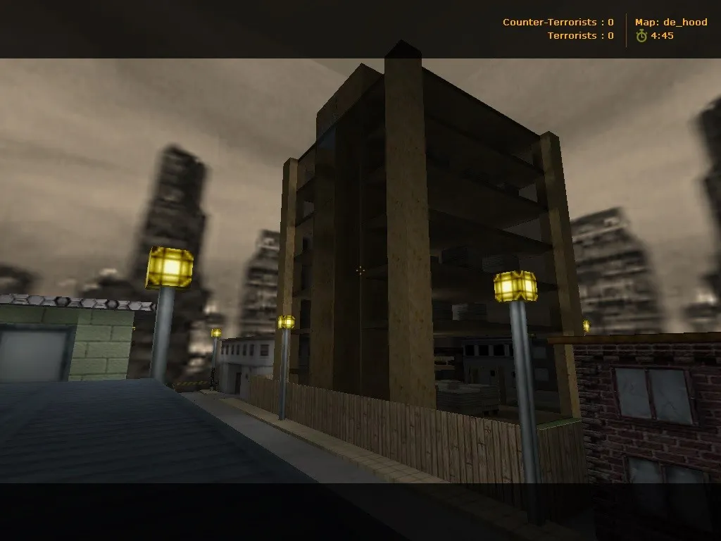 Карта de_hood для CS 1.6 - Тактический обзор и особенности — скриншот 1