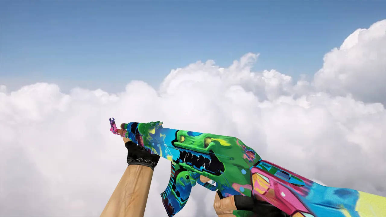 Скачать Модель «AK-47 Acid» для CS 1.6 - Уникальный стиль и производительность - Скриншот