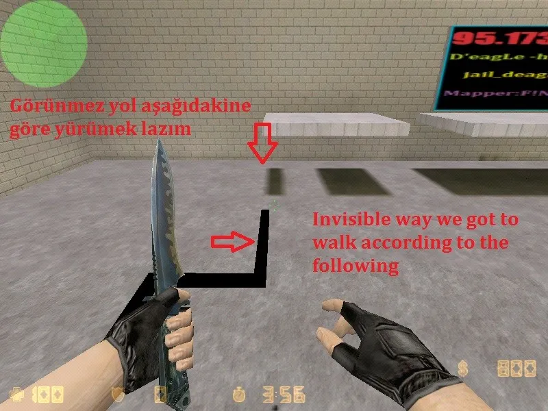 Скачать deathrun_galaxy_v1 для CS 1.6: карта deathrun, точки, боты с .nav, оптимизация wpoly/epoly - Скриншот