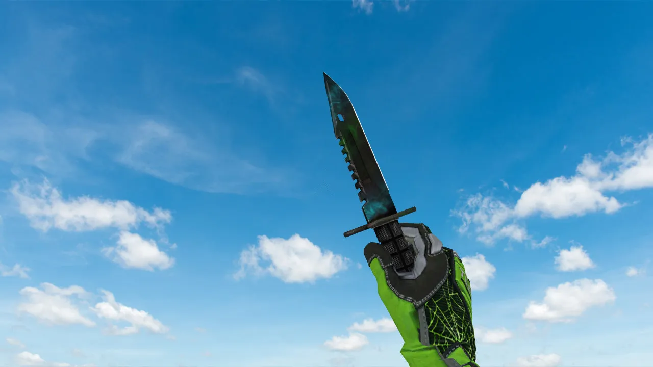Скачать Модель ножа v_ M9 Bayonet Gamma Doppler Phase 3 для CS 1.6: p_ и w_ модели, звук, анимация осмотра - Скриншот