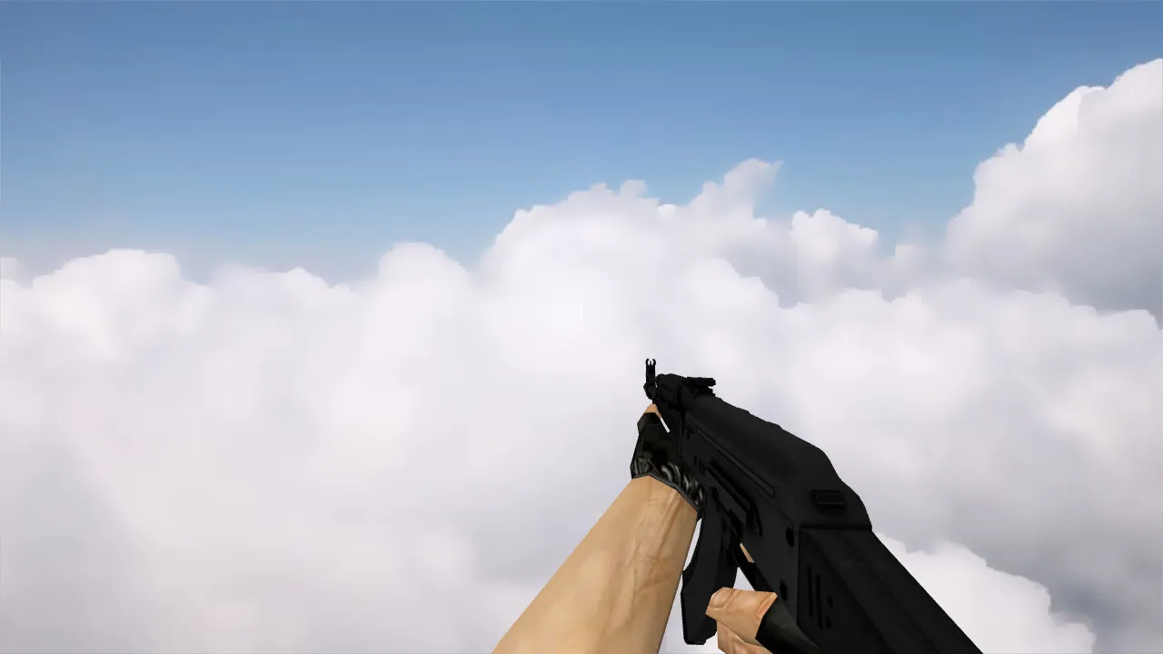 Скачать AK-47 | Сланец (Slate) — v_ модели, p_ модели и w_ модели для CS 1.6, звук, анимация осмотра - Скриншот