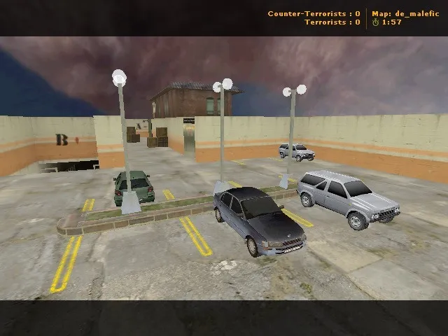 Скачать Карта de_malefic для CS 1.6: тактика, особенности и детали - Скриншот
