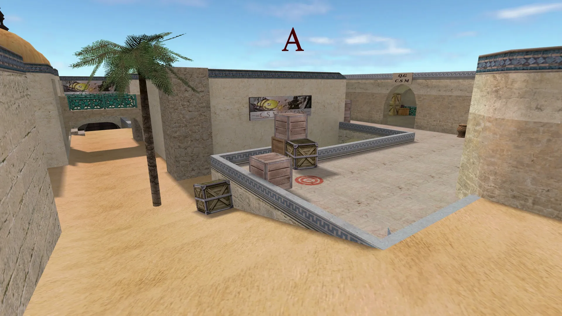 Карта de_dust2_suncsm для CS 1.6: баланс сторон, точки, .nav для ботов и оптимизация — скриншот 17