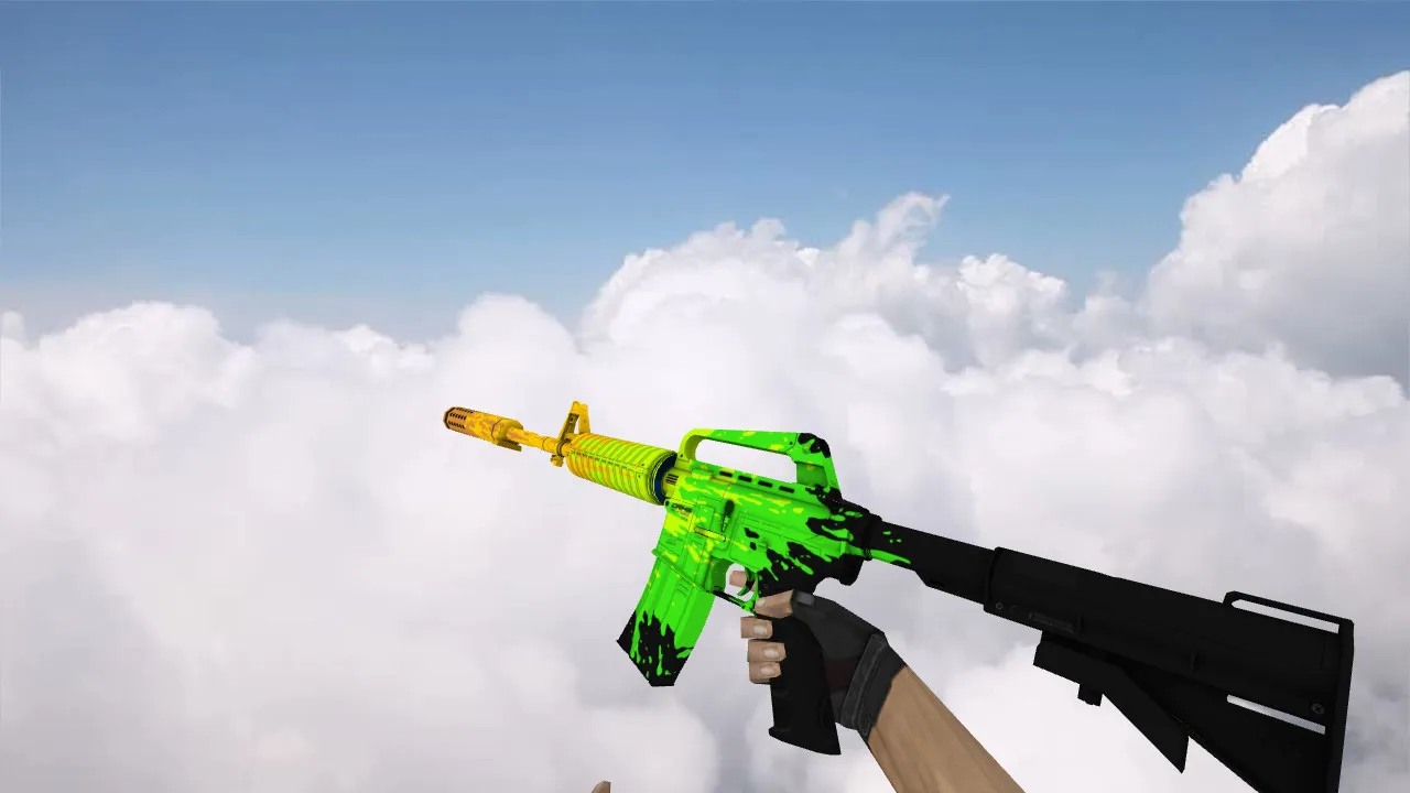 Скачать Модель M4A1 «Fat Cap» для CS 1.6: v_/p_/w_ файлы, звуки, анимация осмотра, текстуры - Скриншот