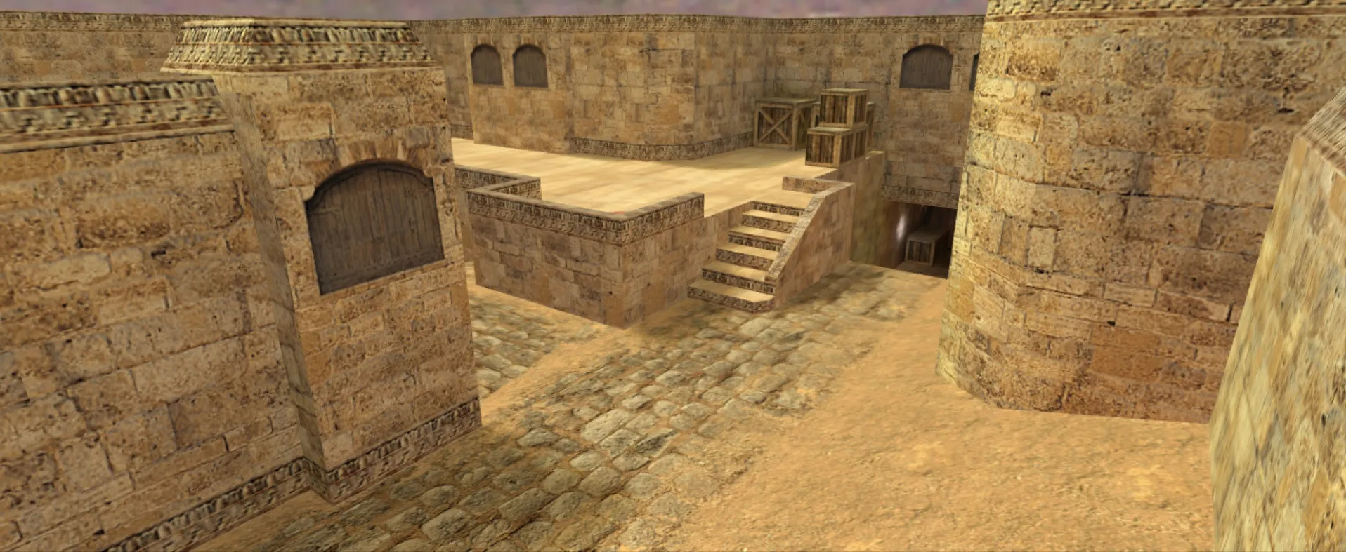 Скачать Карта de_dust2_cukur для CS 1.6: тактика за теров и кт, точки контроля, .nav и оптимизация - Скриншот