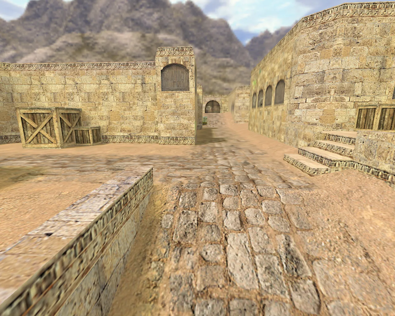 Скачать de_dust2_2x2 — DE карта для CS 1.6: точки, раунды, .nav и оптимизация wpoly/epoly - Скриншот
