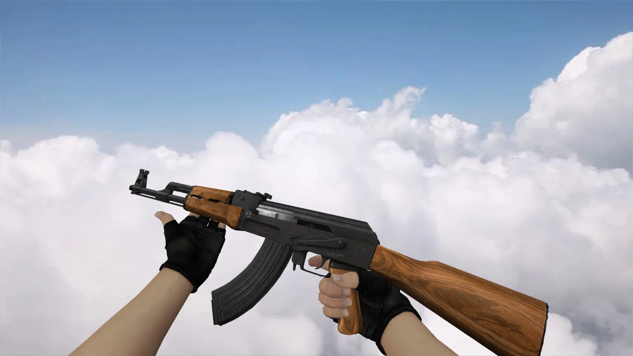 Скачать Модель «Classic-Offensive AK-47» (v_ и p_ модели) для CS 1.6: звуки, осмотр, текстуры - Скриншот