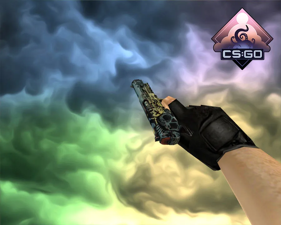 Скачать Five-SeveN | Каракули (Scrawl) для CS 1.6 - Модели оружия - Скриншот