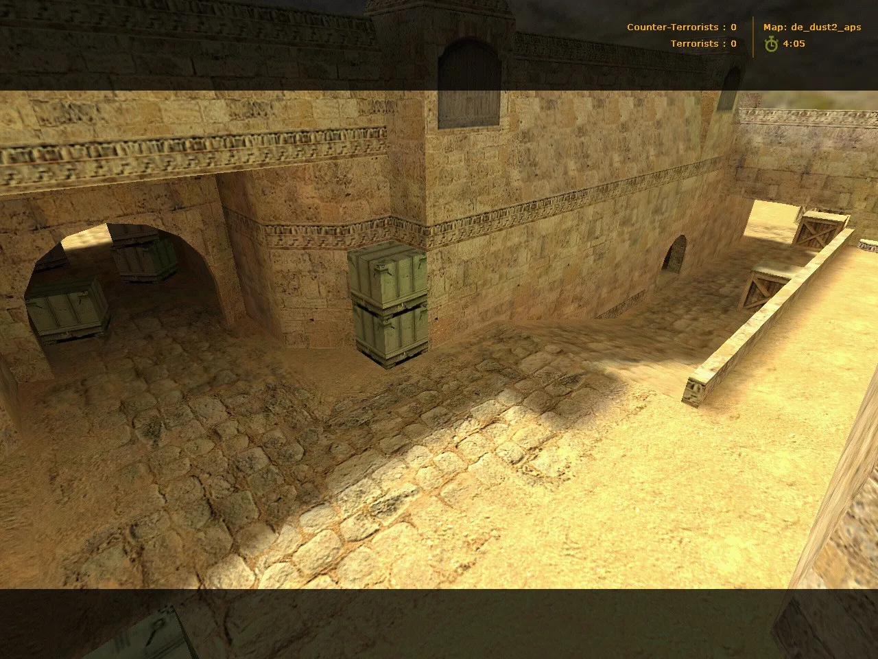 Скачать de_dust2_aps — DE карта для CS 1.6: тактика за CT/T, .nav для ботов, оптимизация wpoly/epoly - Скриншот