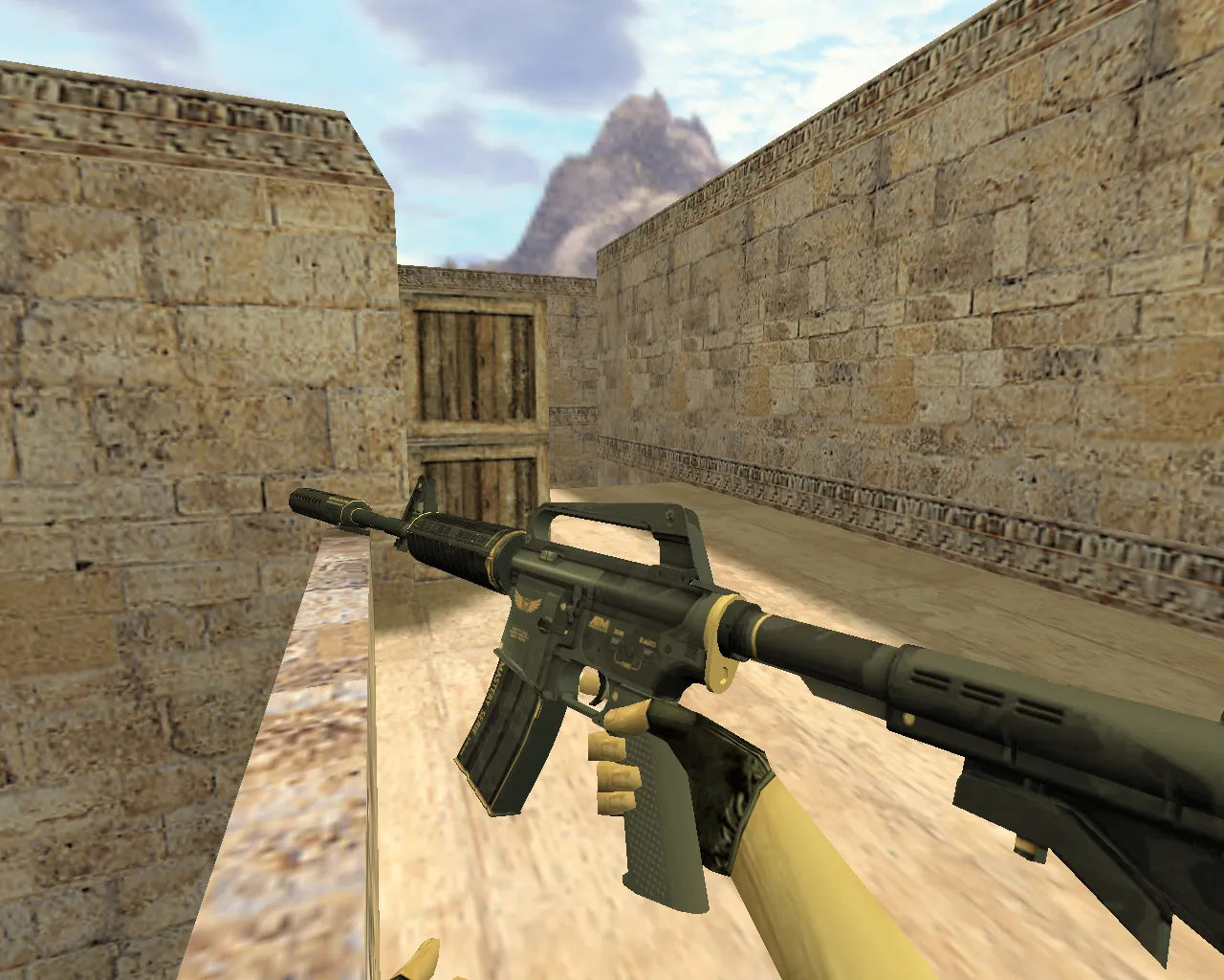 Скачать Модель v_m4a1 «М4А1 Элитное снаряжение» для CS 1.6: p_ и w_ модели, анимация осмотра, звуки и качество текстур - Скриншот