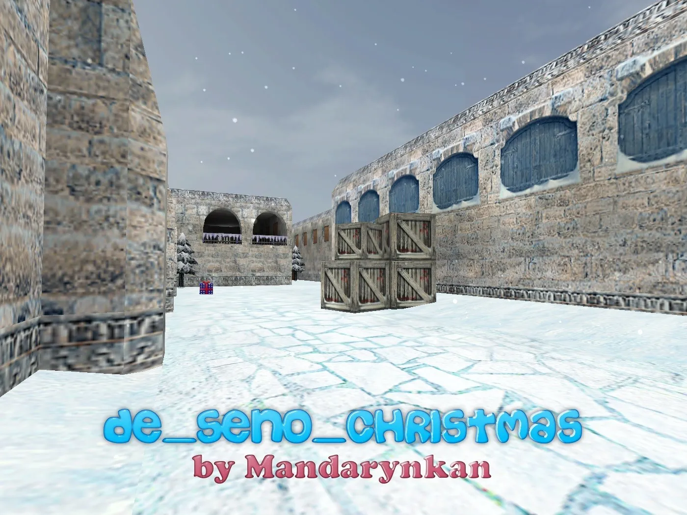 Скачать Карта de_seno_christmas для CS 1.6 – Тактический анализ и особенности - Скриншот