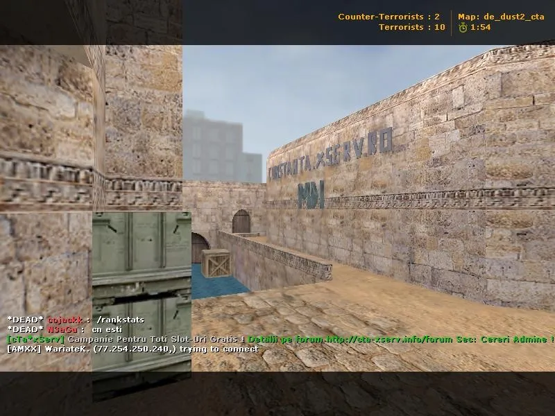 Скачать de_dust2_cta — CT точки, маршруты и настройка ботов для CS 1.6 (4554/8610) - Скриншот