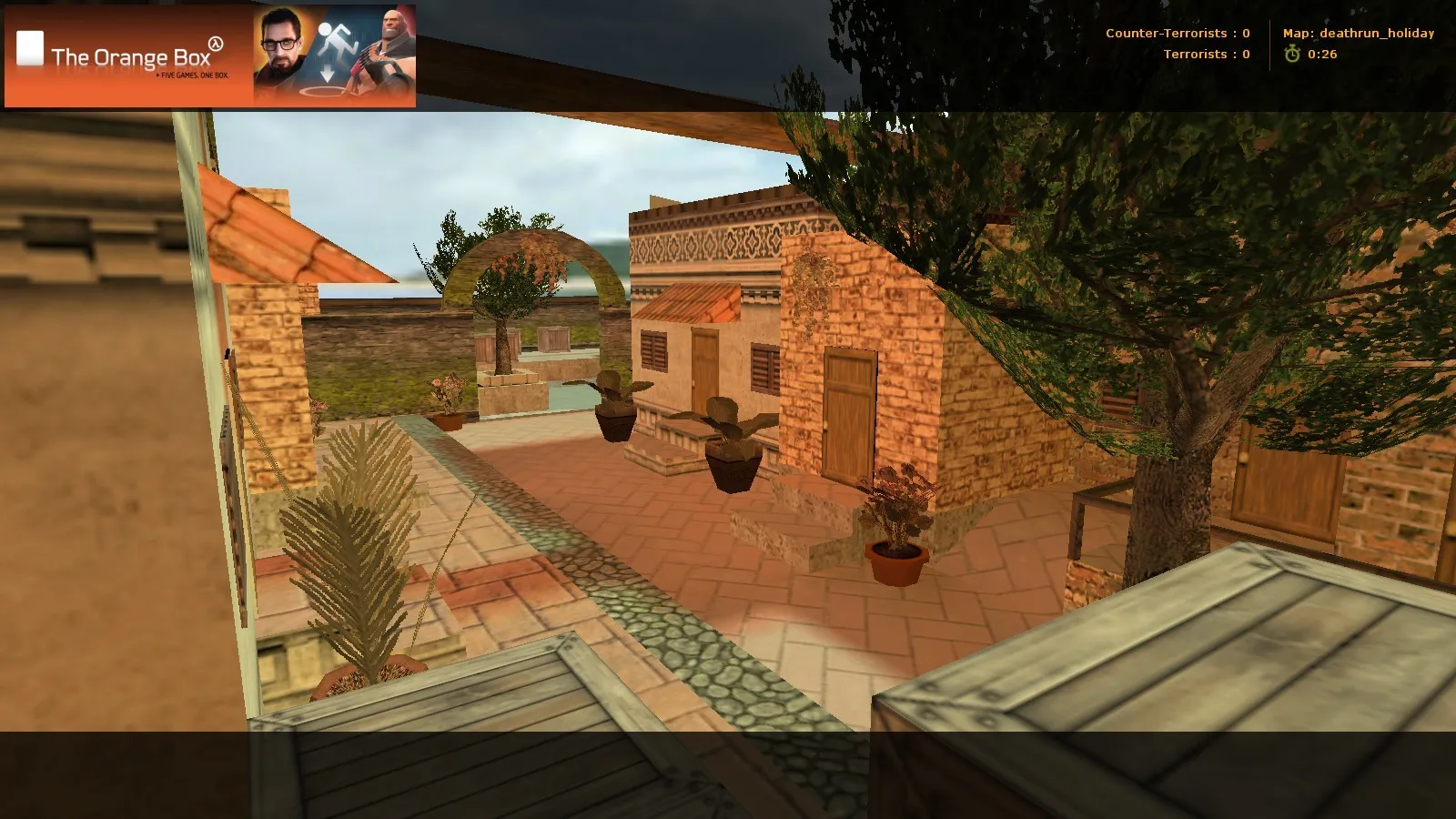 deathrun_holiday для CS 1.6: карта для deathrun, точки ловушек, баланс сторон и .nav для ботов — скриншот 2