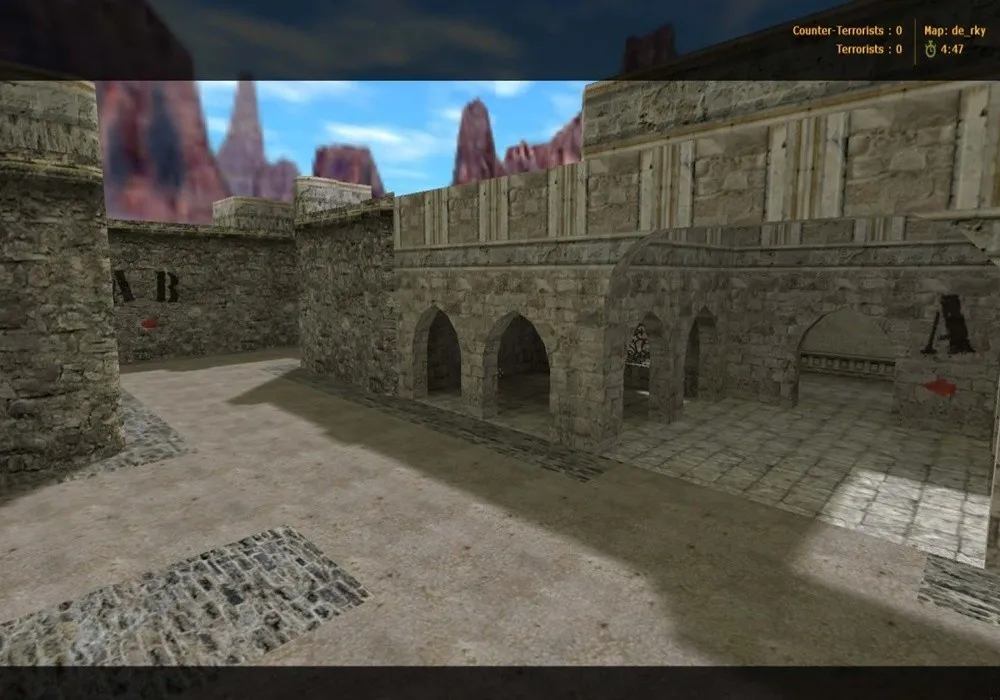 Скачать Карта de_rky для CS 1.6: подробный обзор и тактики - Скриншот