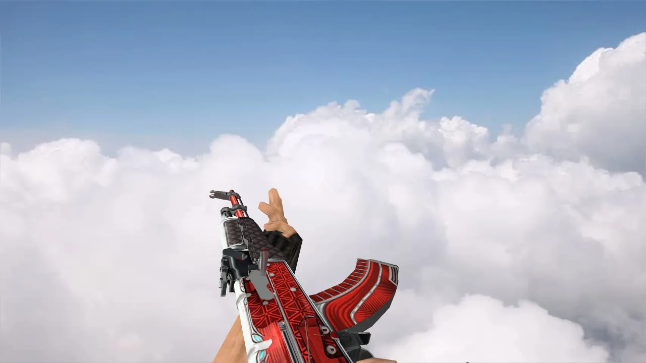 Модель «AK-47 Ruby» v_ модели и p_ модели для CS 1.6: звуки, анимация осмотра, текстуры и качество в игре — скриншот 3