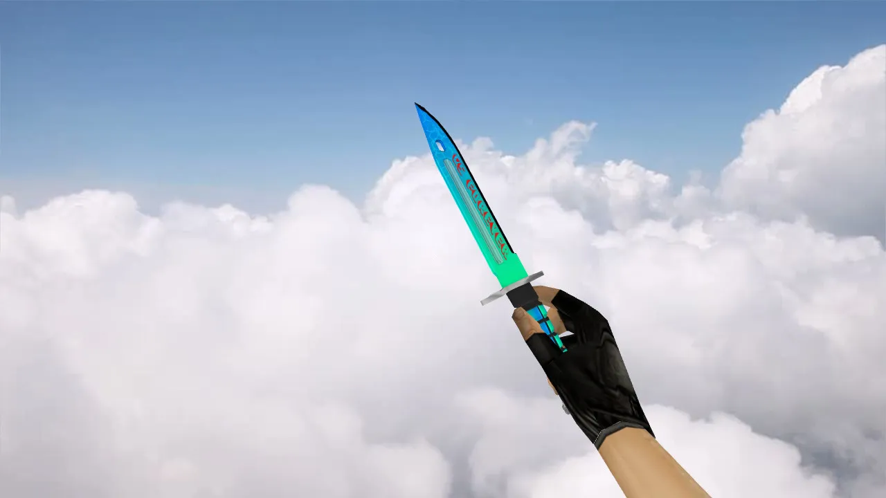 Скачать Модель ножа Bayonet CS Forever v_knife_p cs 1.6: w_ и p_ модели, звуки, анимация осмотра и текстуры - Скриншот