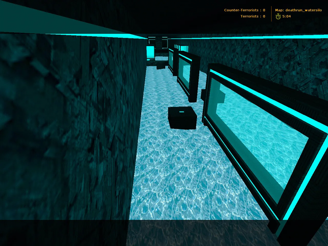 deathrun_watersilo для CS 1.6: карта deathrun, точки, ловушки и тактика заходов — скриншот 2