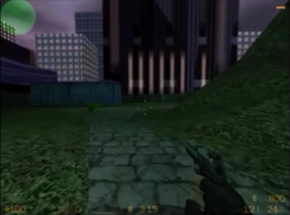 Скачать Карта de_nightcitypark для CS 1.6 - Тактическая битва в ночном городе - Скриншот