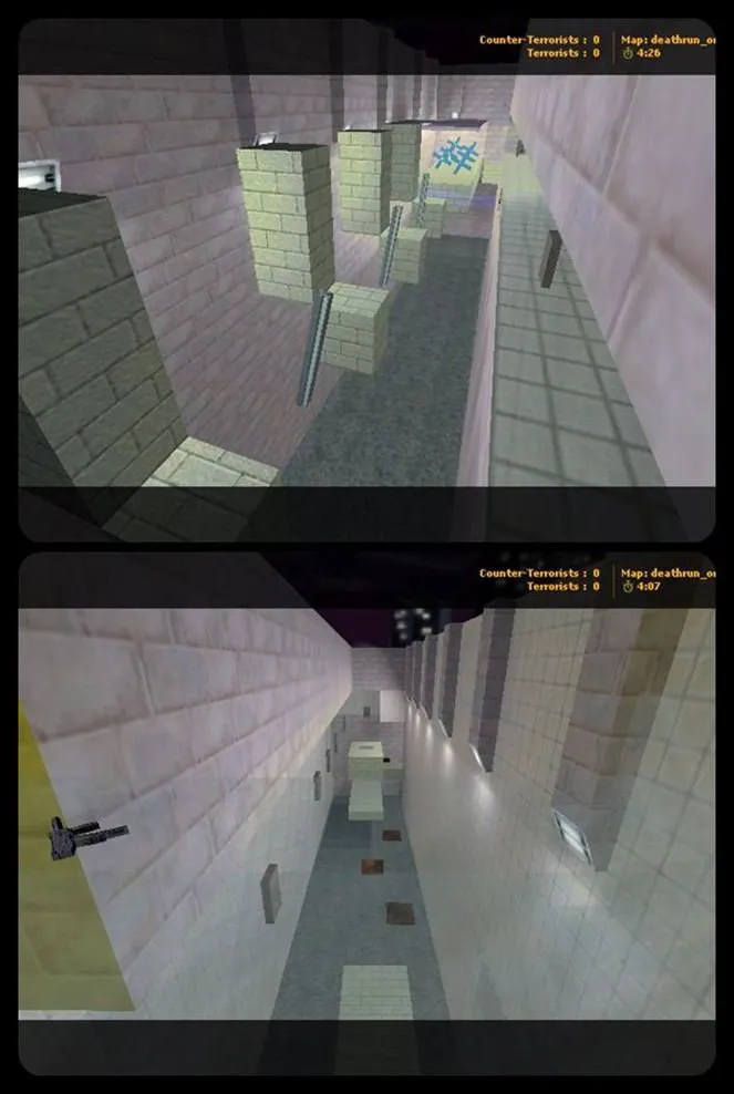 Скачать deathrun_onstyle_32 — карта Deathrun для CS 1.6: точки, ловушки, боты и настройка раунда - Скриншот