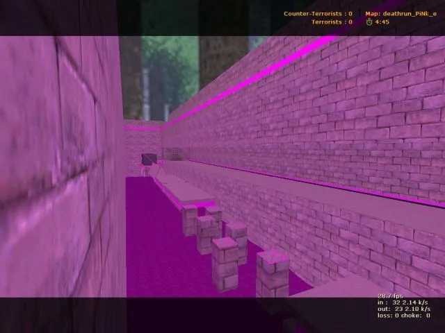 Скачать deathrun_pink_e для CS 1.6: карта deathrun, точки, маршруты, .nav и оптимизация - Скриншот