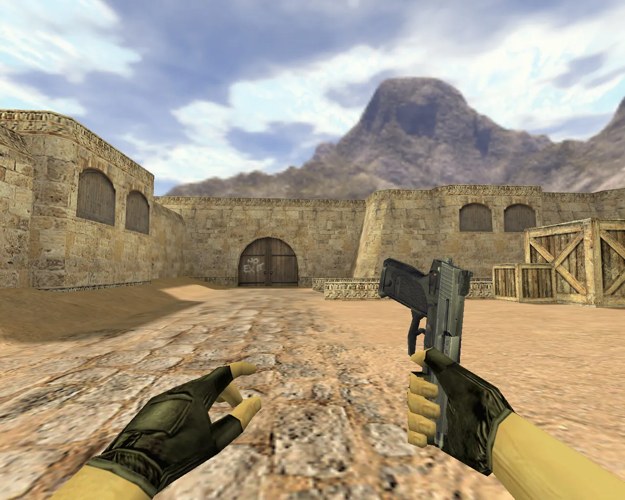 Скачать Модель «USP-дубина» для CS 1.6: v_ p_ w_ файлы, звуки, анимация осмотра, качество текстур и проверка - Скриншот