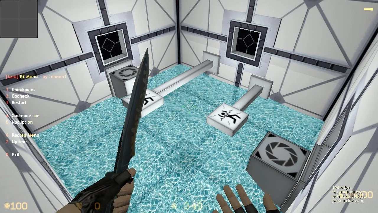 Скачать deathrun_cube для CS 1.6: тактика за Т и КТ, точки, .nav, оптимизация wpoly/epoly - Скриншот