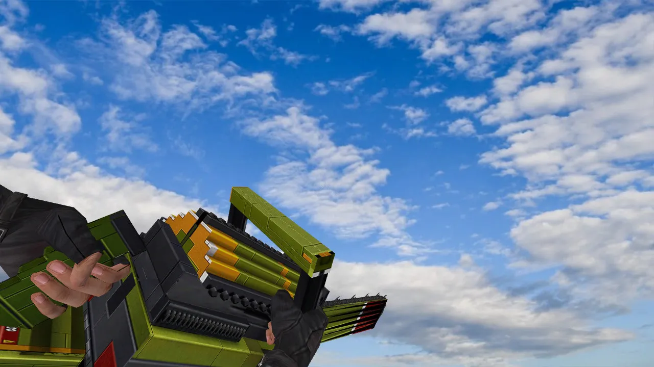 Скачать Модель ножа «LEGO Chainsaw» для CS 1.6: v_ и p_ модели, звуки, анимация осмотра - Скриншот