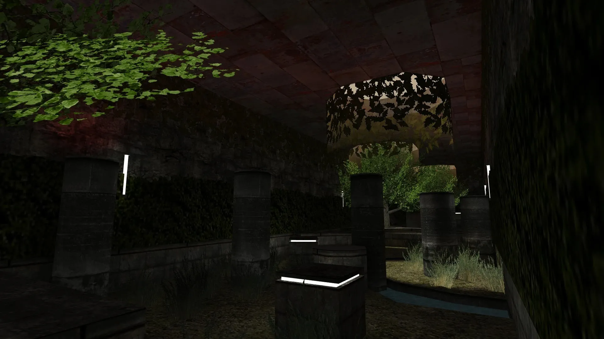 Скачать deathrun_clr_abandoned для CS 1.6: карта Deathrun, точки, маршруты, .nav для ботов и оптимизация - Скриншот